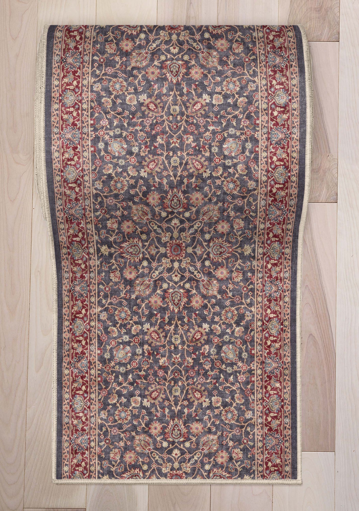 Asha Rome Navy Blue Red Roll Runner W-AS-22A