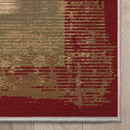 Apollo Border Red Rug W-BRD-06A