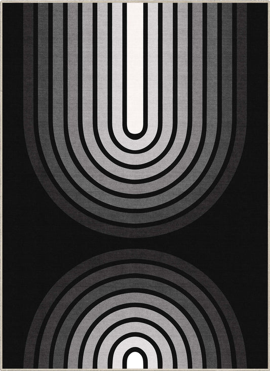 Apollo Duo Arch Black Rug W-GEO-06A