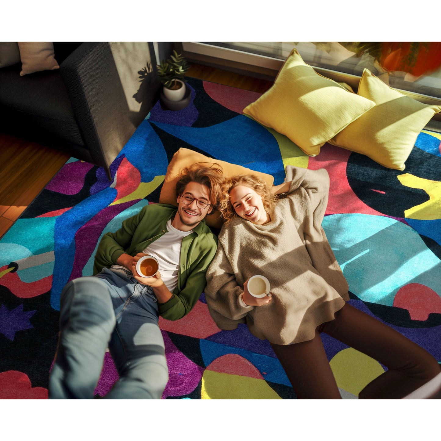 Misha Collection-The Sunday Jungle A Room With a View Multi Rug W-MS-01A