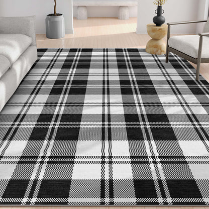 Apollo Plaid Black Rug W-PLD-01A