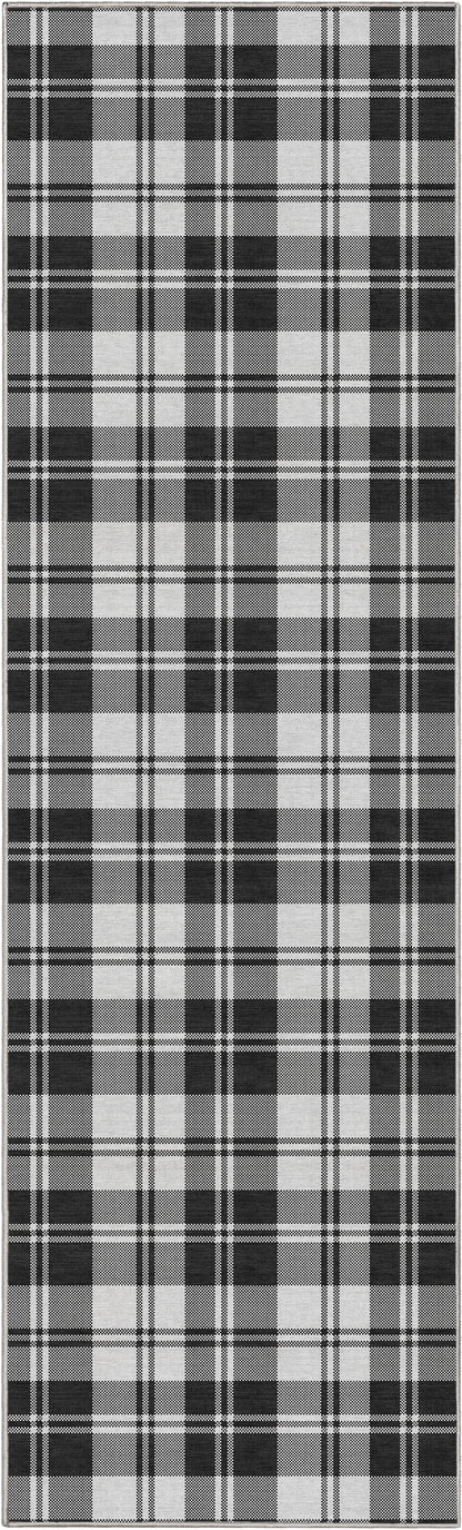 Apollo Plaid Black Rug W-PLD-01A