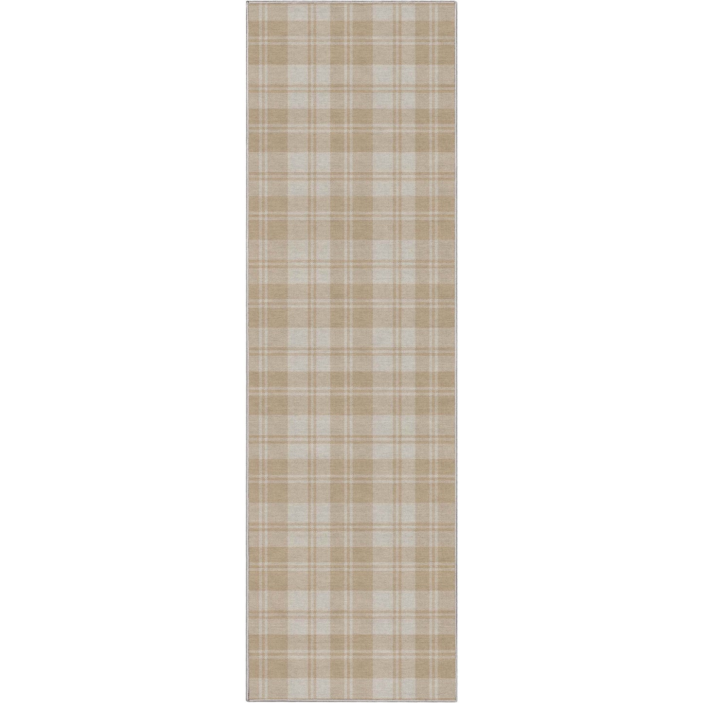 Apollo Plaid Beige Brown Rug W-PLD-01F