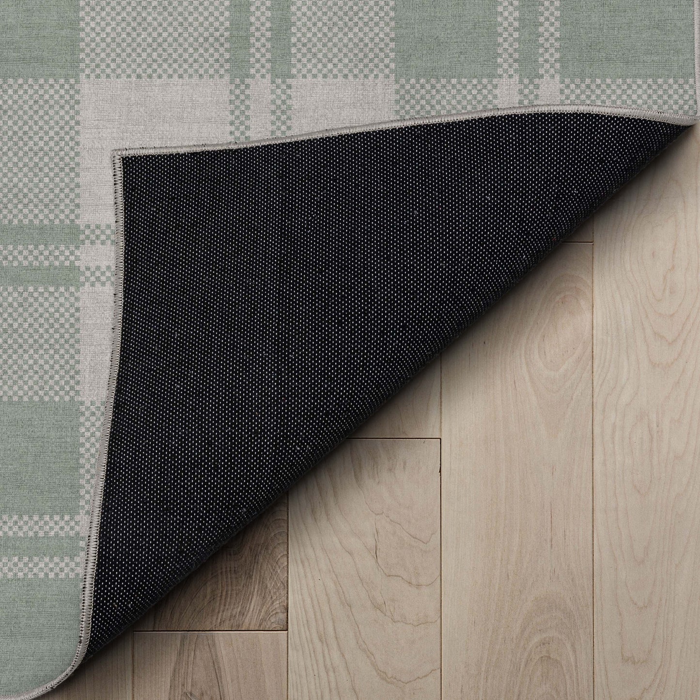 Apollo Plaid Green Rug W-PLD-01H