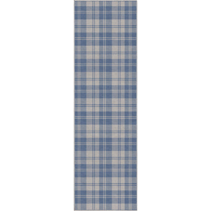 Apollo Plaid Blue Rug W-PLD-01J