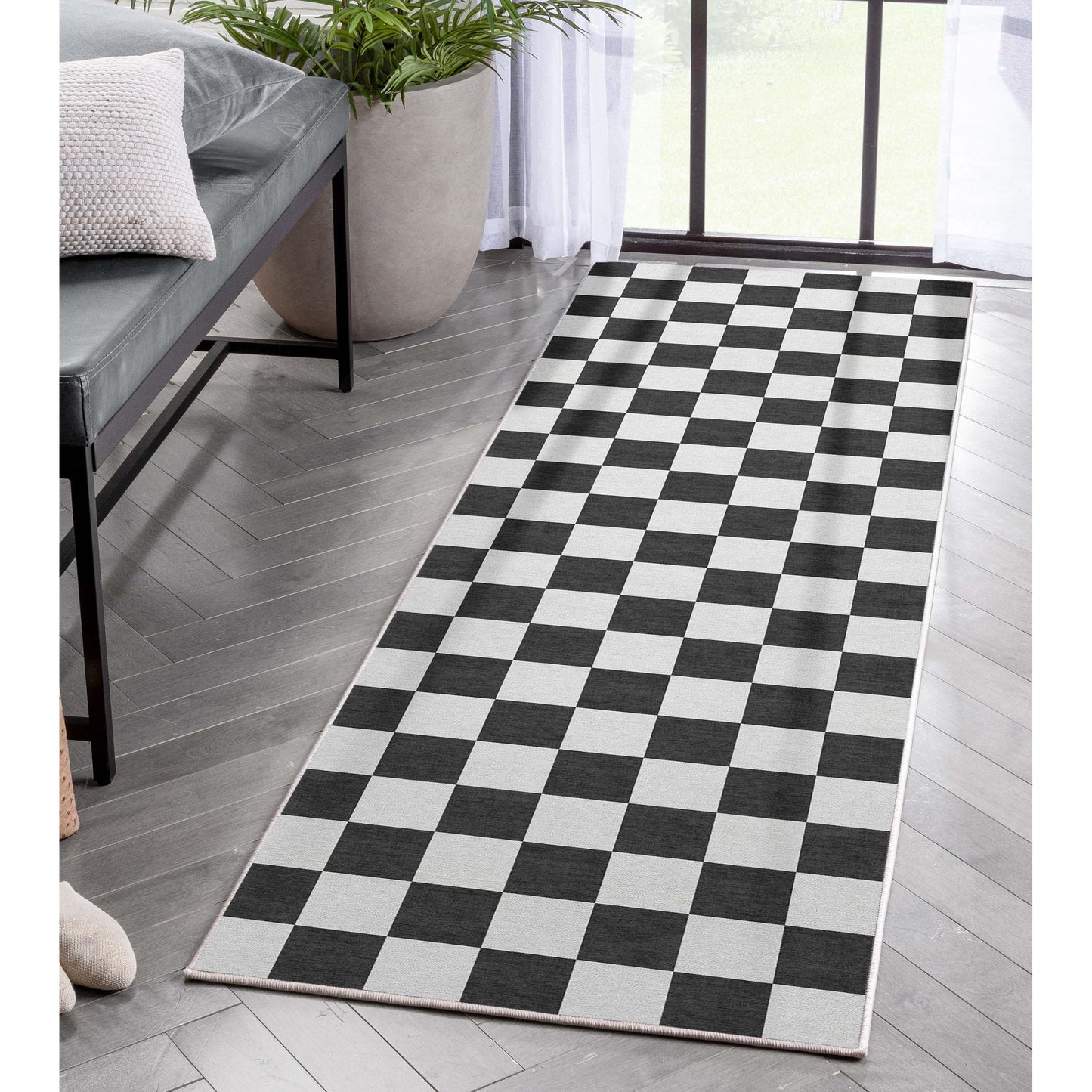 Apollo Square Black Rug W-SQR-01A