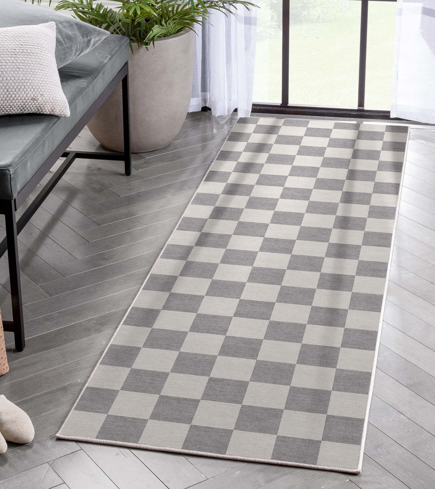 Apollo Square Grey Rug W-SQR-01C