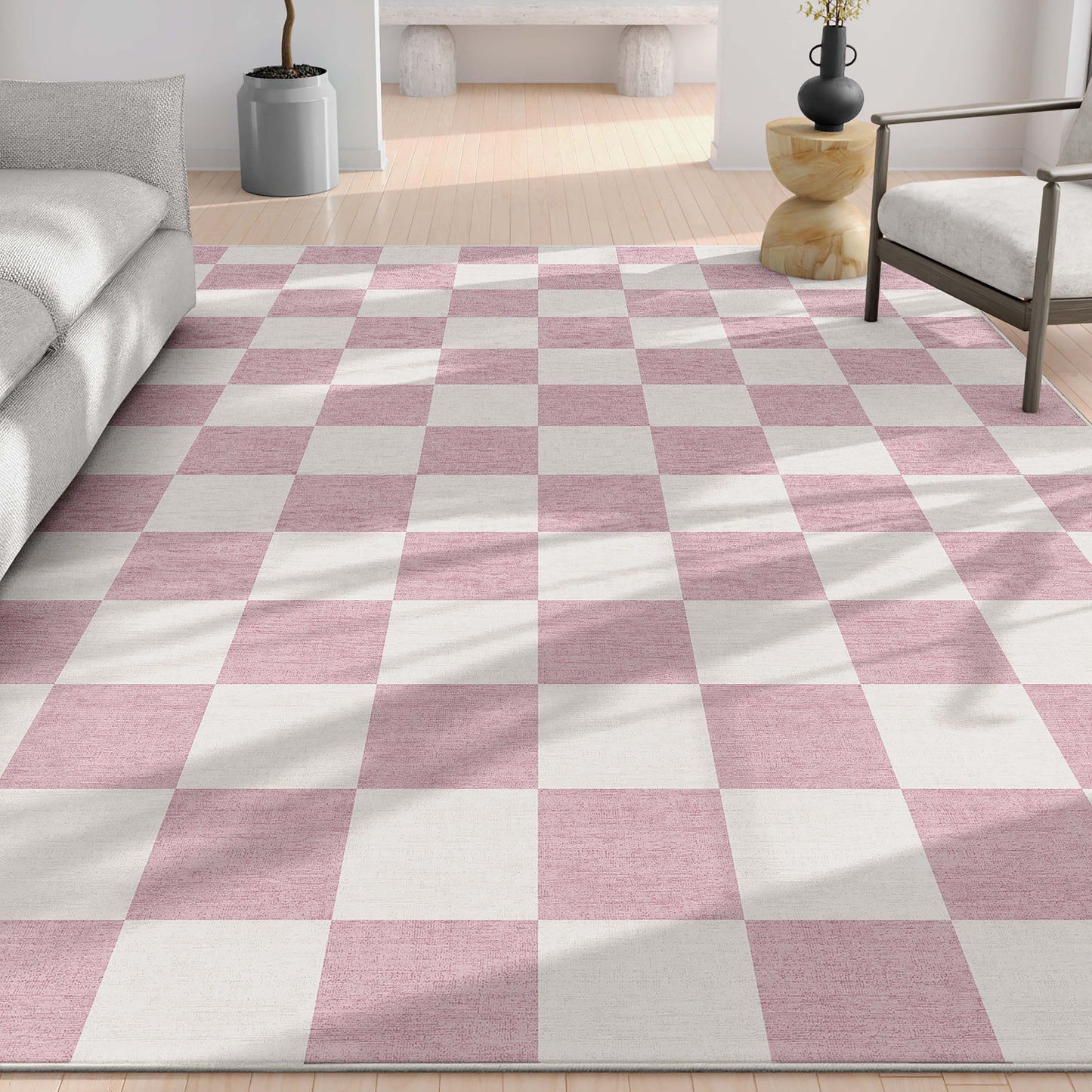 Apollo Square Pink Rug W-SQR-01E