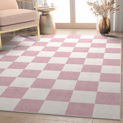 Apollo Square Pink Rug W-SQR-01E