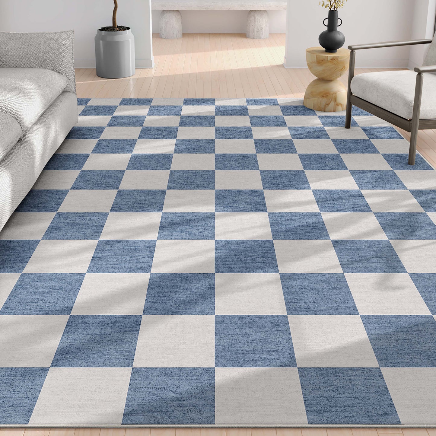 Apollo Square Blue Rug W-SQR-01F