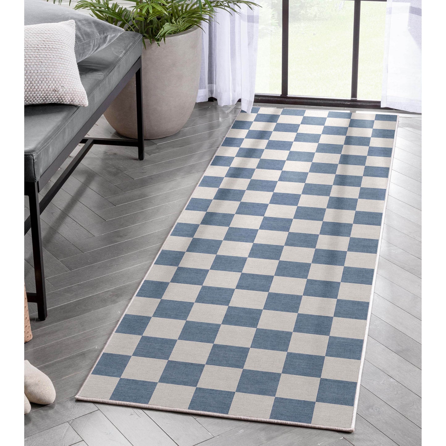 Apollo Square Blue Rug W-SQR-01F