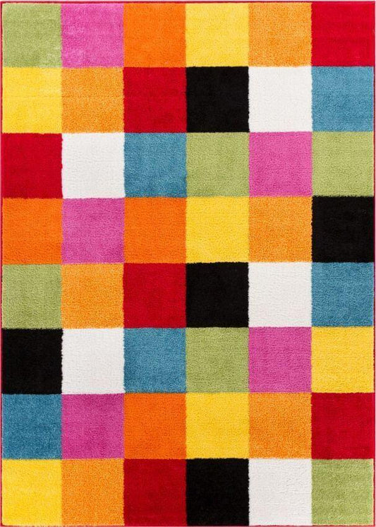 Starbright Bright Square Multi Kids Rug 0953