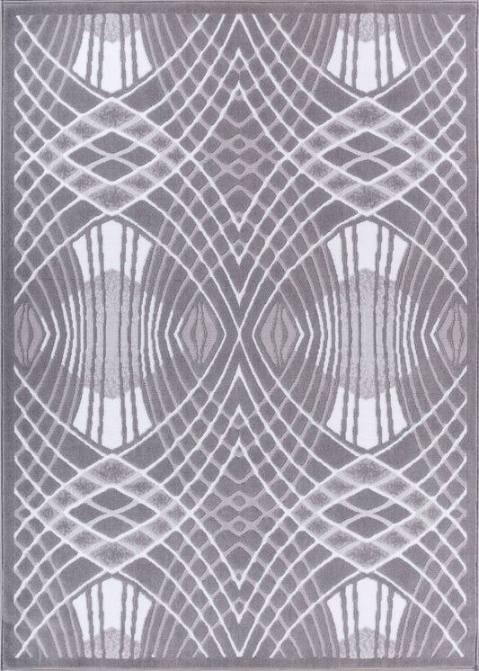 Cool Runnings Grey Modern Rug 1708