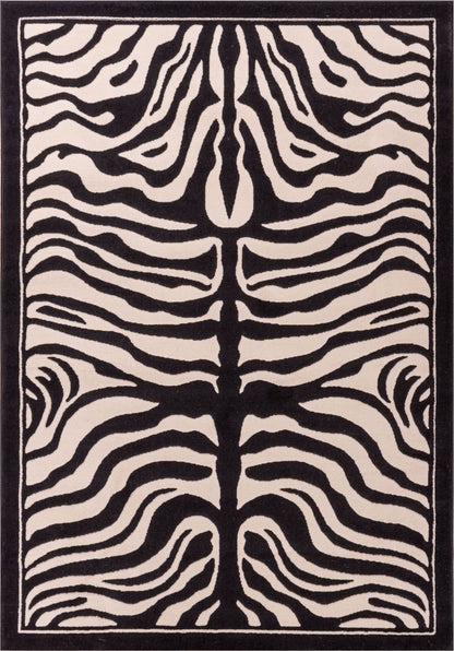 Zebra Ivory Modern Rug 1802