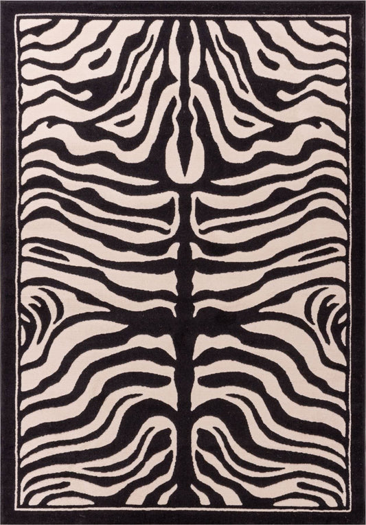 Zebra Ivory Modern Rug 1802