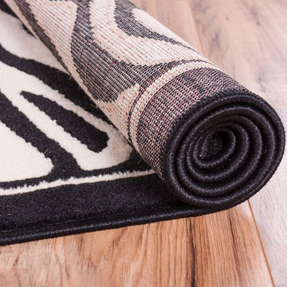 Zebra Ivory Modern Rug 1802