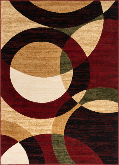 Bingo Red Modern Rug 1940