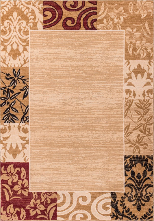 Damask Ivory Transitional Rug 1952