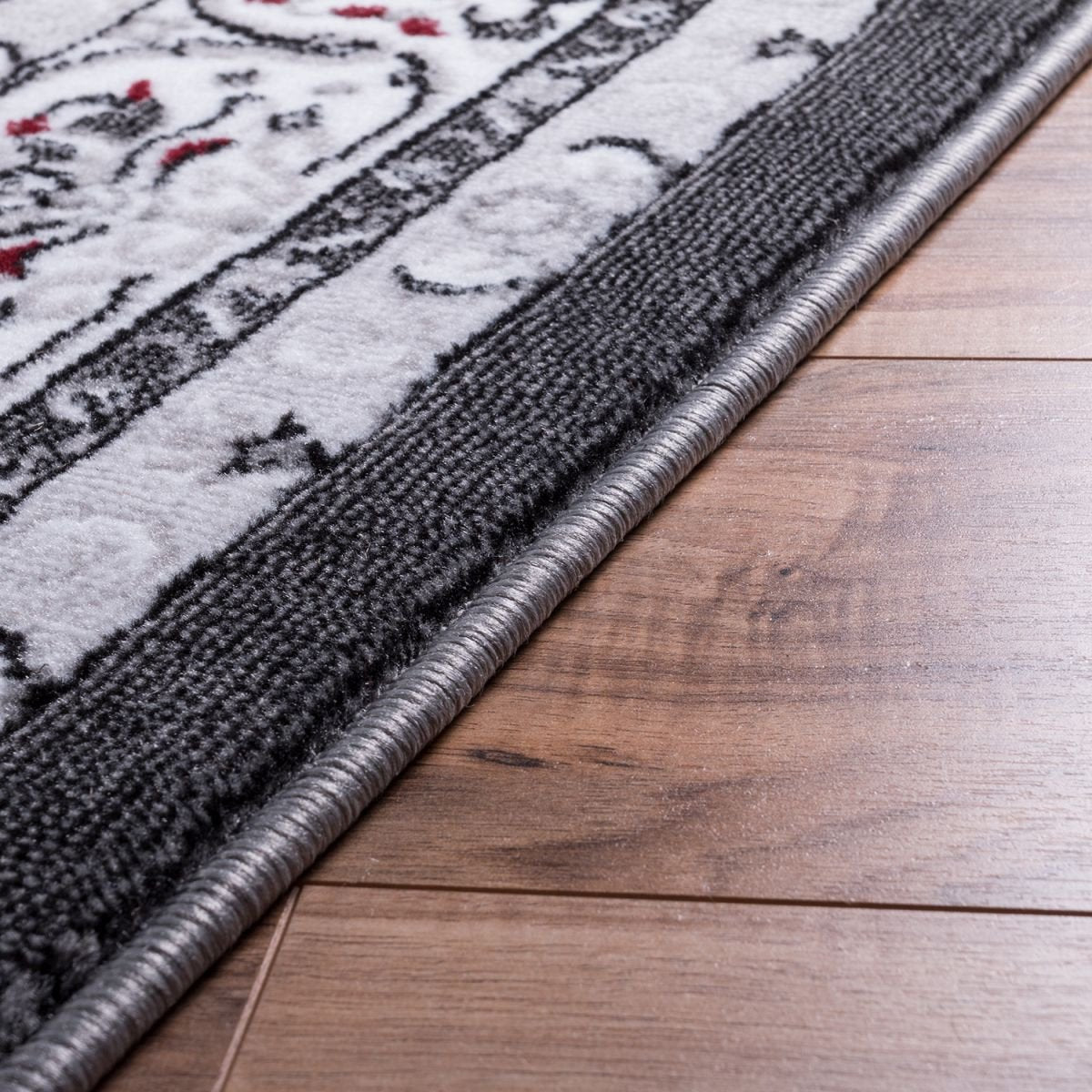 Isfahan Medallion Grey Traditional Rug 1978