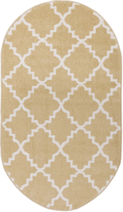 Lulu's Lattice Navy Blue Modern Rug 2101