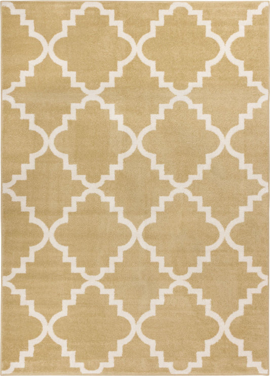 Lulu's Lattice Navy Blue Modern Rug 2101