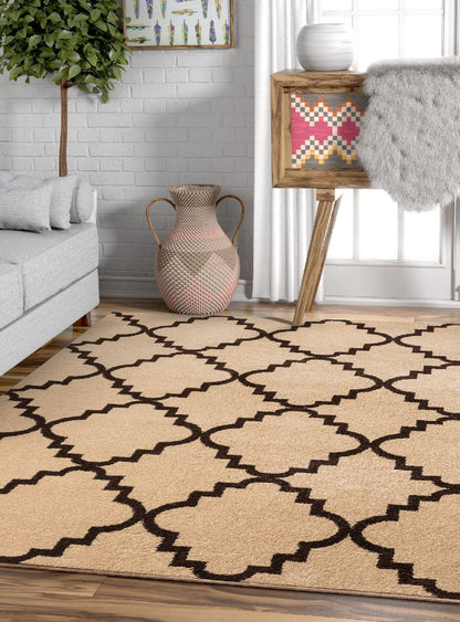 Lulu's Lattice Ivory Modern Rug 2102