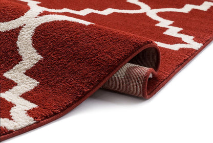 Sydney Lulus Lattice Teracotta Modern Rug 2109