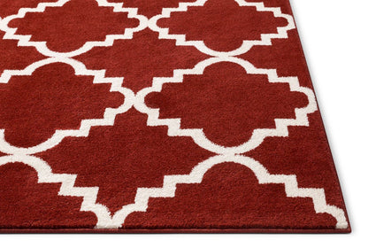 Sydney Lulus Lattice Teracotta Modern Rug 2109