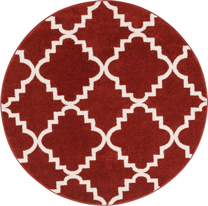Sydney Lulus Lattice Teracotta Modern Rug 2109