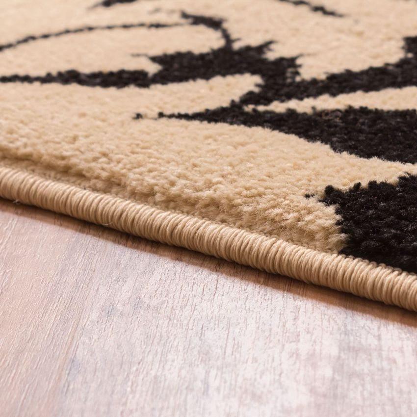 Damask Toile Black/Ivory Transitional Rug 2113