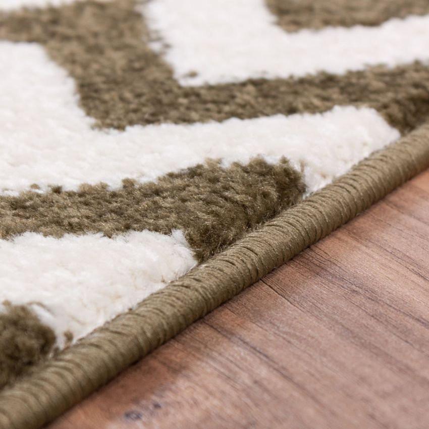 Eli Chevron Green Modern Rug 2155