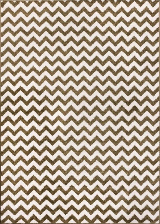 Eli Chevron Green Modern Rug 2155