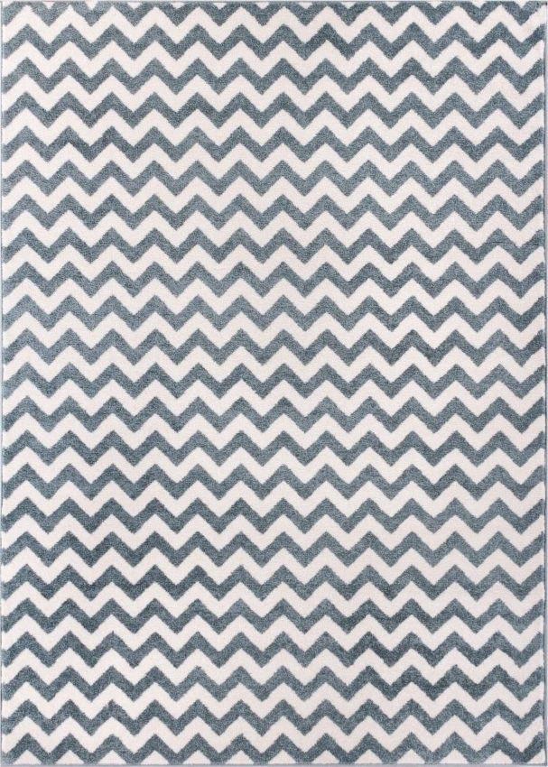 Eli Chevron Light Blue Modern Rug 2156