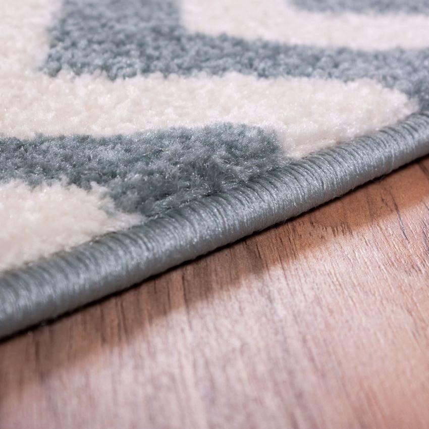 Eli Chevron Light Blue Modern Rug 2156