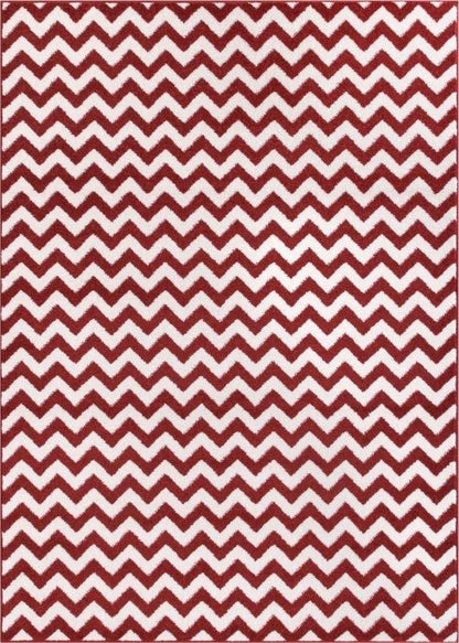 Eli Chevron Rust Modern Rug 2159