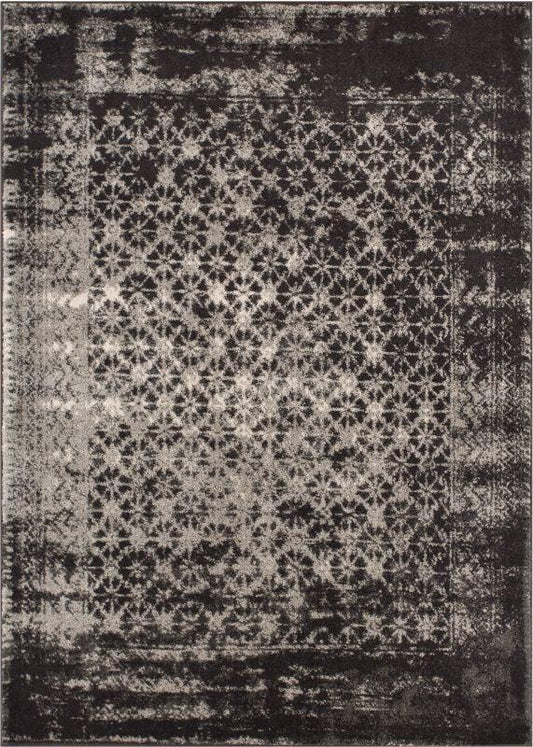 Manchester Grey Modern Distressed Rug 2267