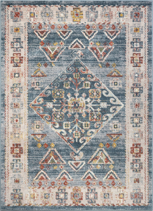Keeva Tribal Vintage Blue Rug 2714