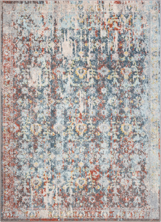 Lyric Vintage Bohemian Blue Rug 2766