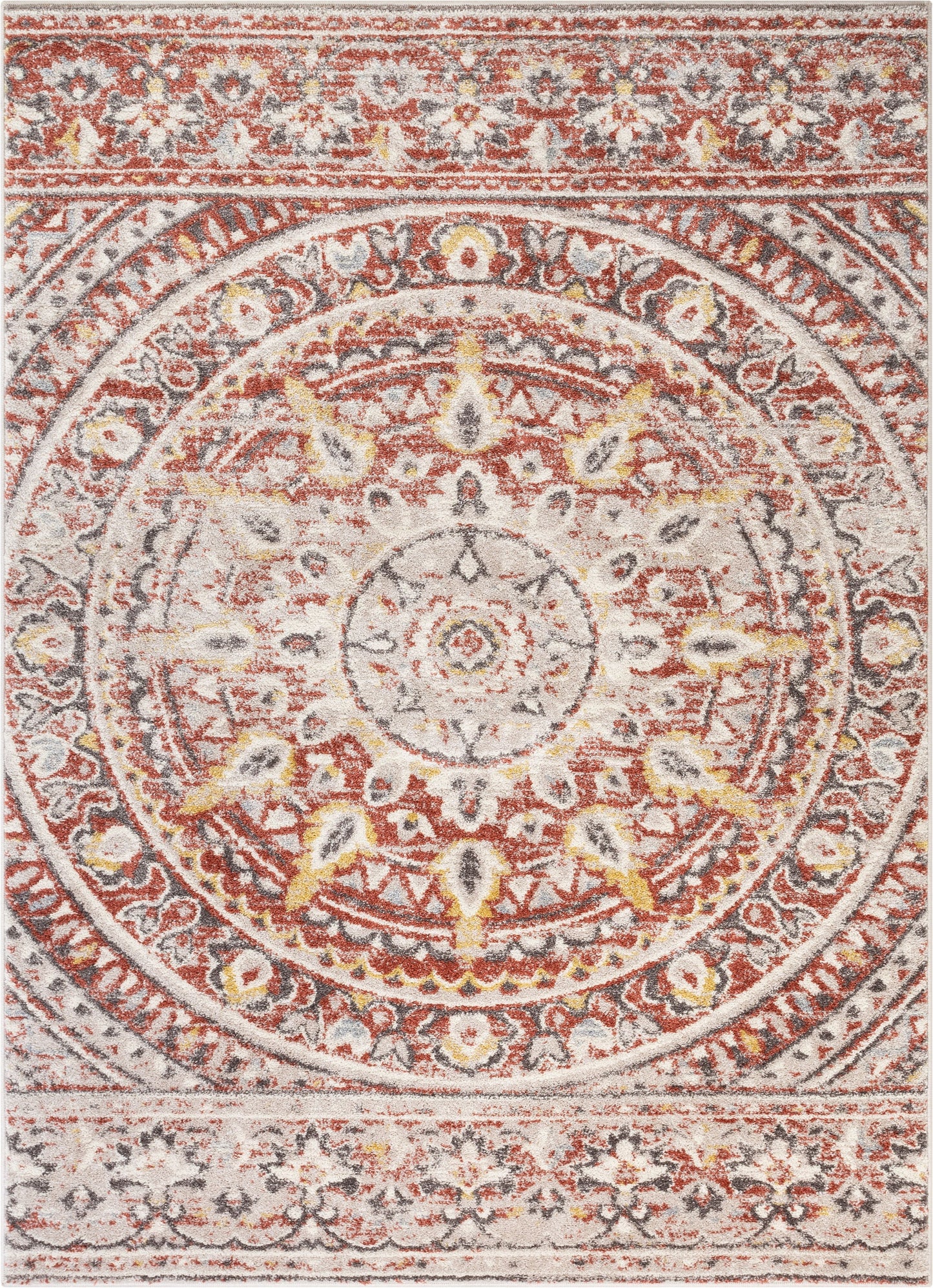 Alish Vintage Bohemian Mandala Terra Rug 2770