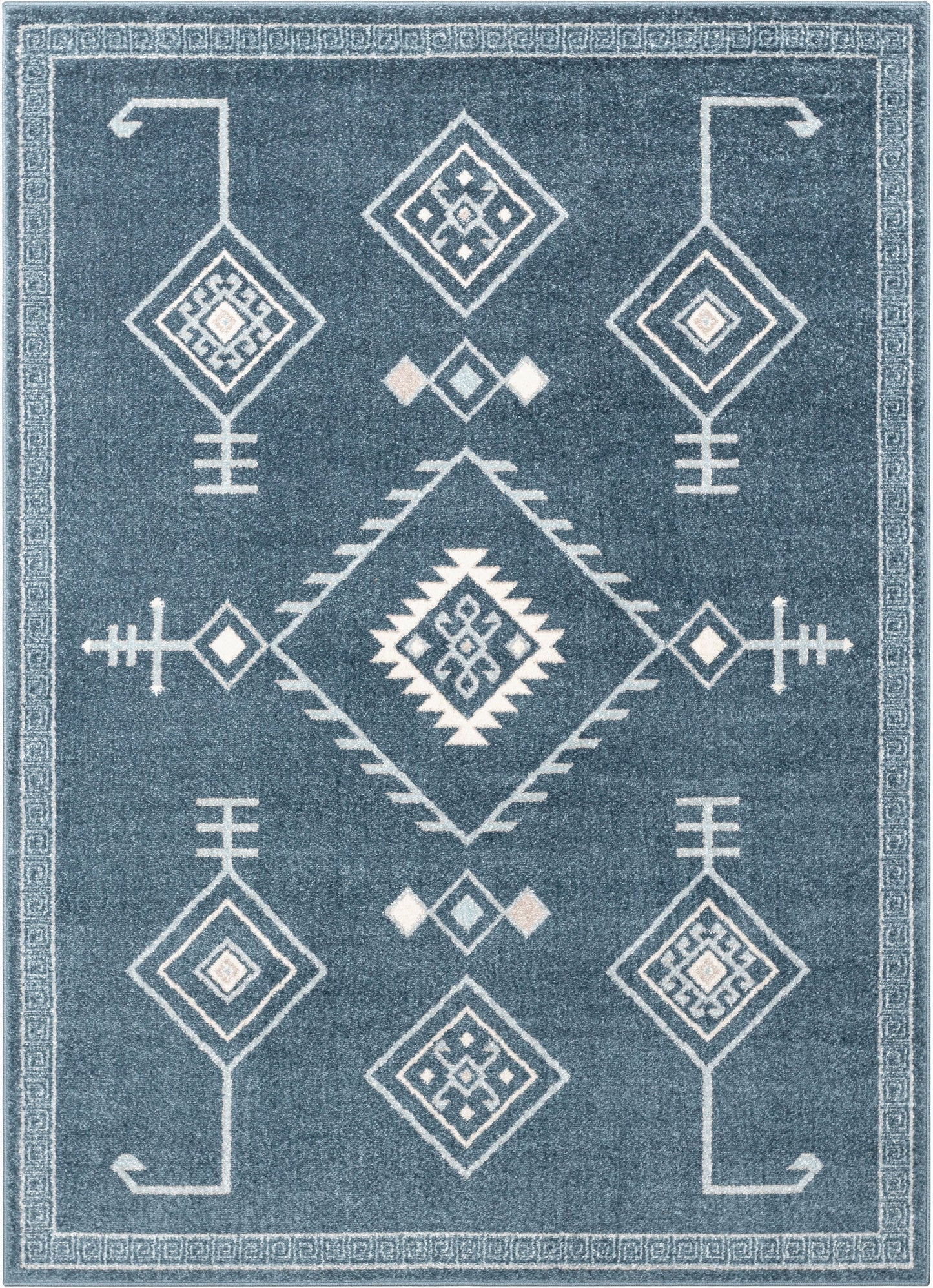 Azra Tribal Medallion Dark Blue Rug 2884