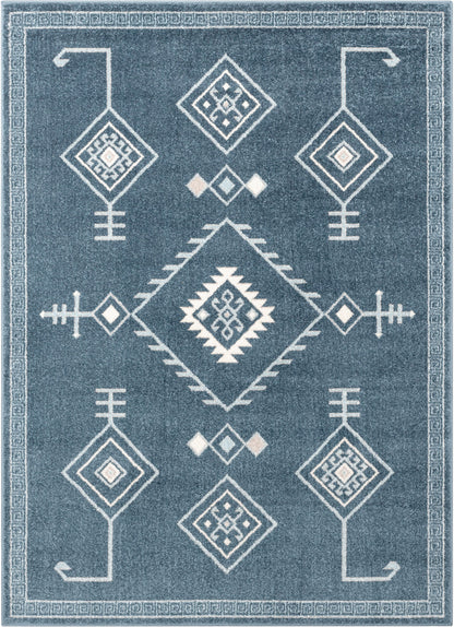 Azra Tribal Medallion Dark Blue Rug 2884