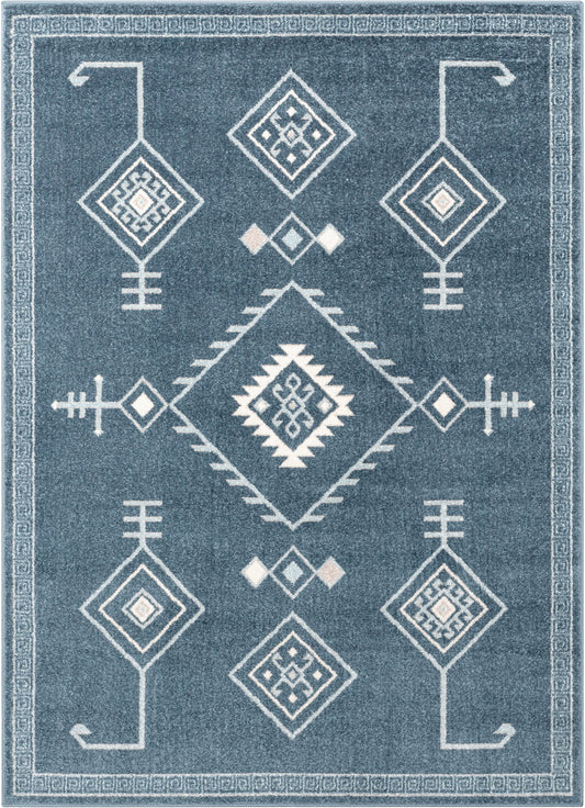 Azra Tribal Medallion Dark Blue Rug 2884