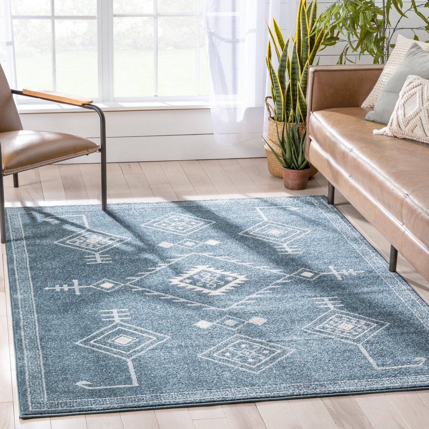 Azra Tribal Medallion Dark Blue Rug 2884