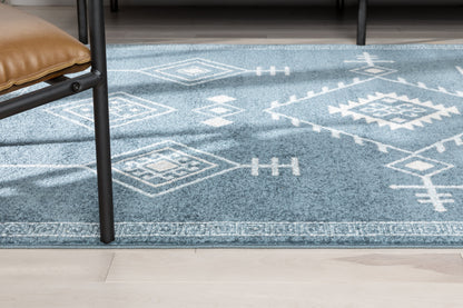 Azra Tribal Medallion Dark Blue Rug 2884
