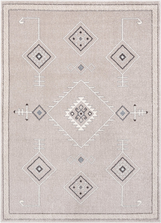 Azra Tribal Medallion Beige Rug 2888