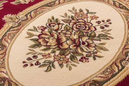 Le Petit Palais Red Traditional Rug 3630