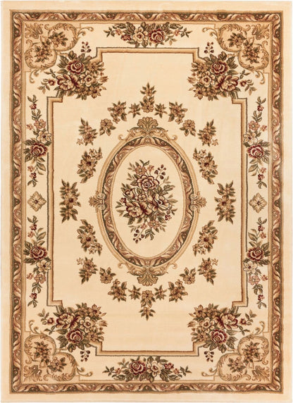 Le Petit Palais Ivory Traditional Rug 3632