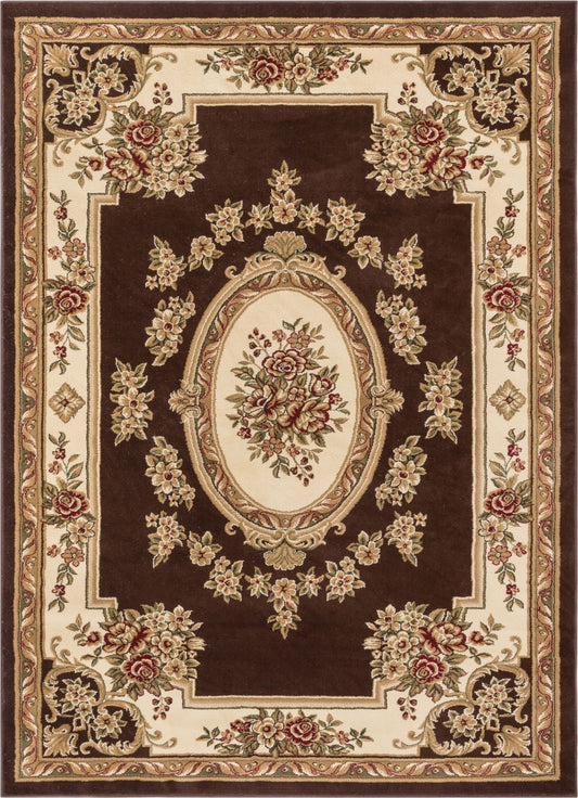 Le Petit Palais Brown Traditional Rug 3637