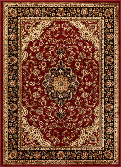 Medallion Kashan Red Traditional Rug 54100