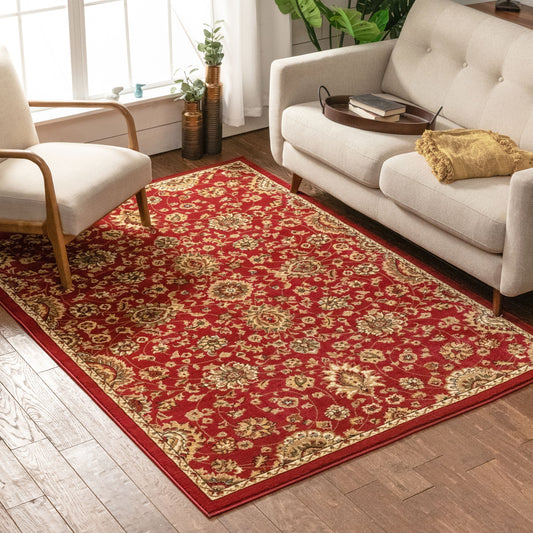 Bahia Traditional Oriental Persian Red Rug 54500